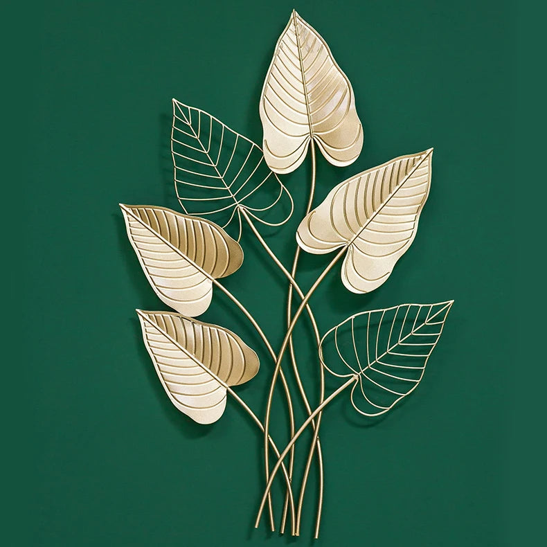 Modern Nordic Gold Metal Wall Decor Luxury Home Decoration