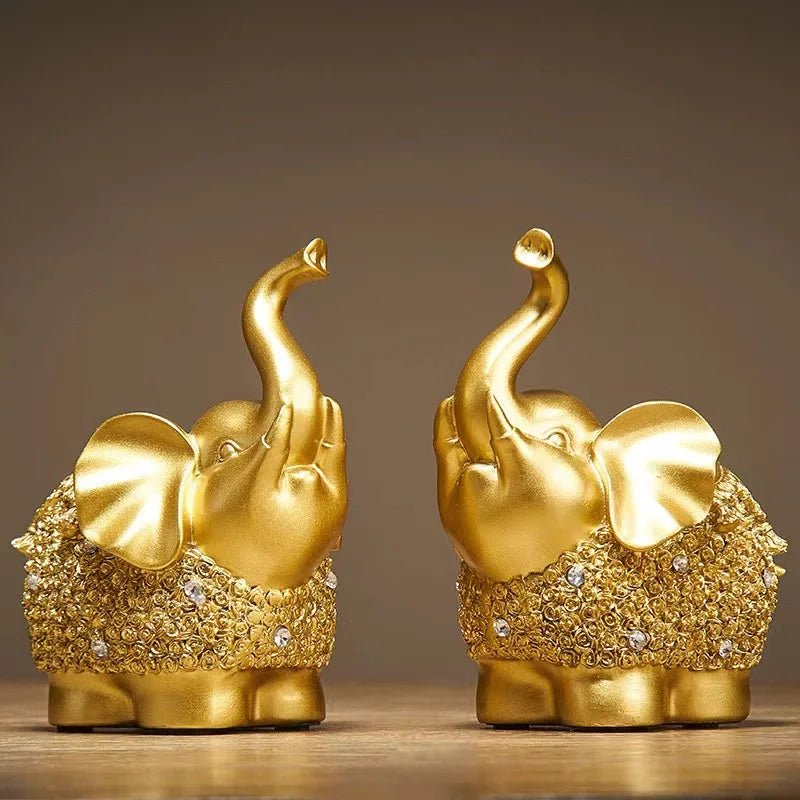 Creative Elephant Ornament Home Decor for Living Room and Office