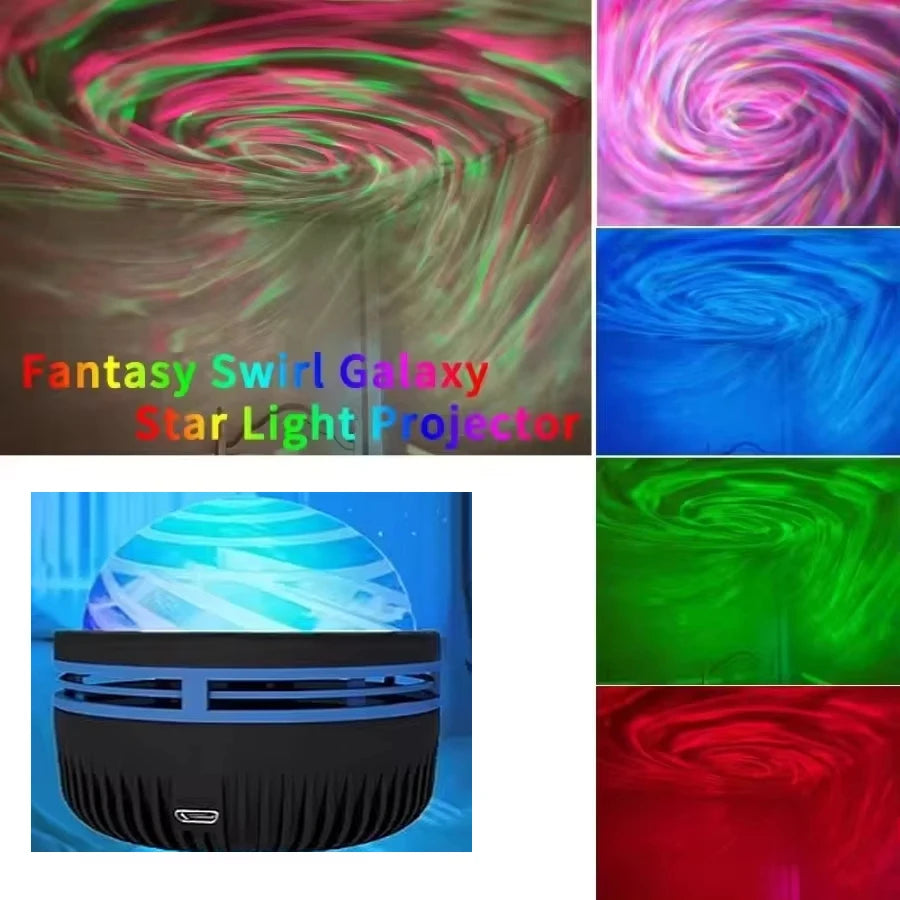 LED Galaxy Star Projector Night Light Colorful Sky Lamp for Bedroom