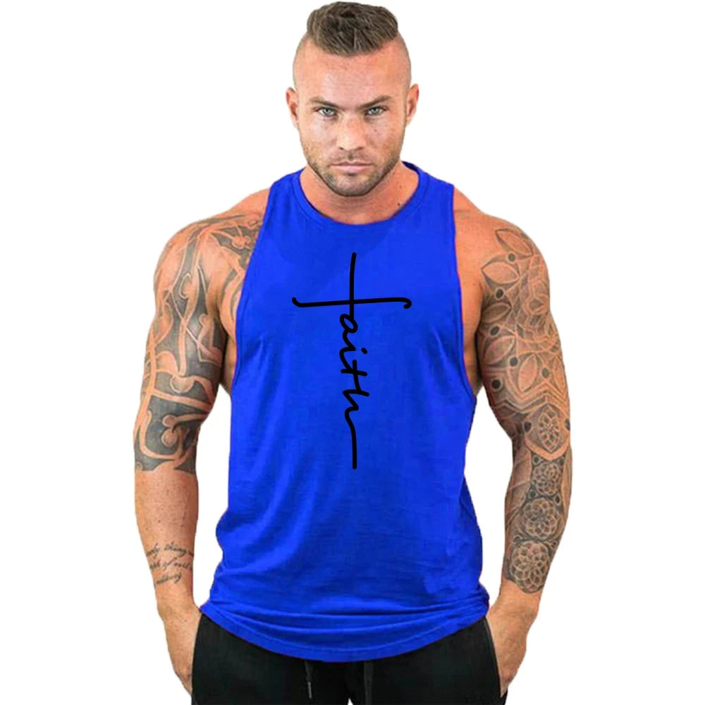 Mens Stringer Gym Tank Top Sleeveless Workout Fitness Shirt