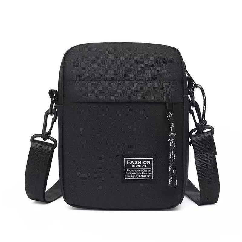Mens Nylon Shoulder Crossbody Bag for School and Daily Use