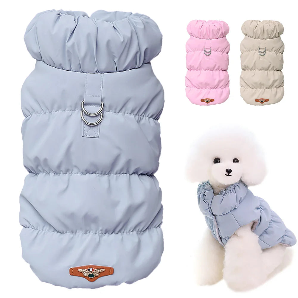 Warm Padded Dog Winter Coat Jacket for Small and Medium Dogs