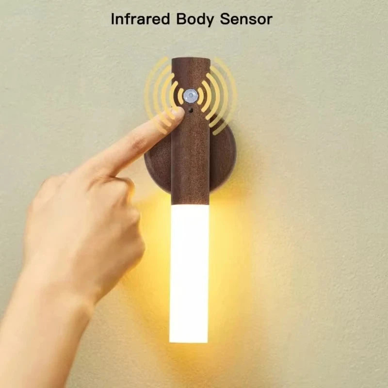 USB Rechargeable LED Motion Sensor Night Light for Cabinet Wardrobe