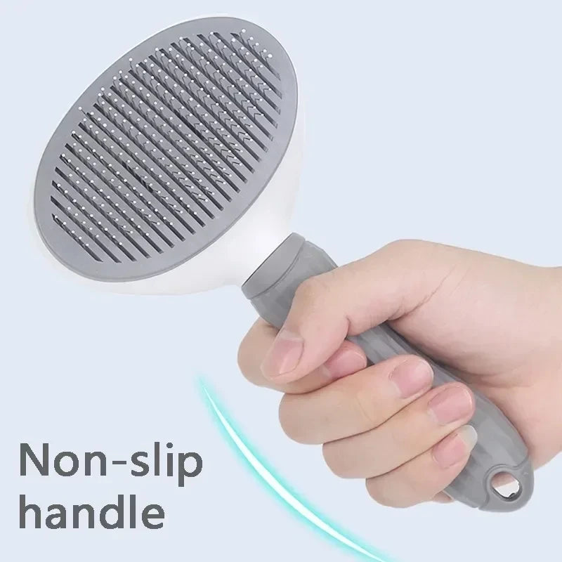 Self Cleaning Pet Grooming Brush Dog Cat Hair Remover Comb