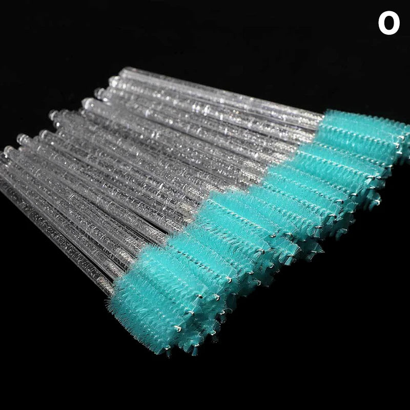 50pcs Disposable Eyelash Brushes Mascara Wand Applicator