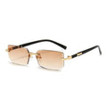Retro Rimless Sunglasses Designer Shades for Men and Women