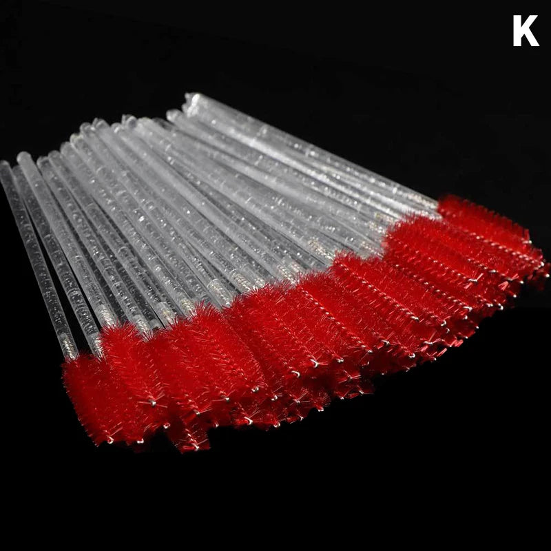 50pcs Disposable Eyelash Brushes Mascara Wand Applicator