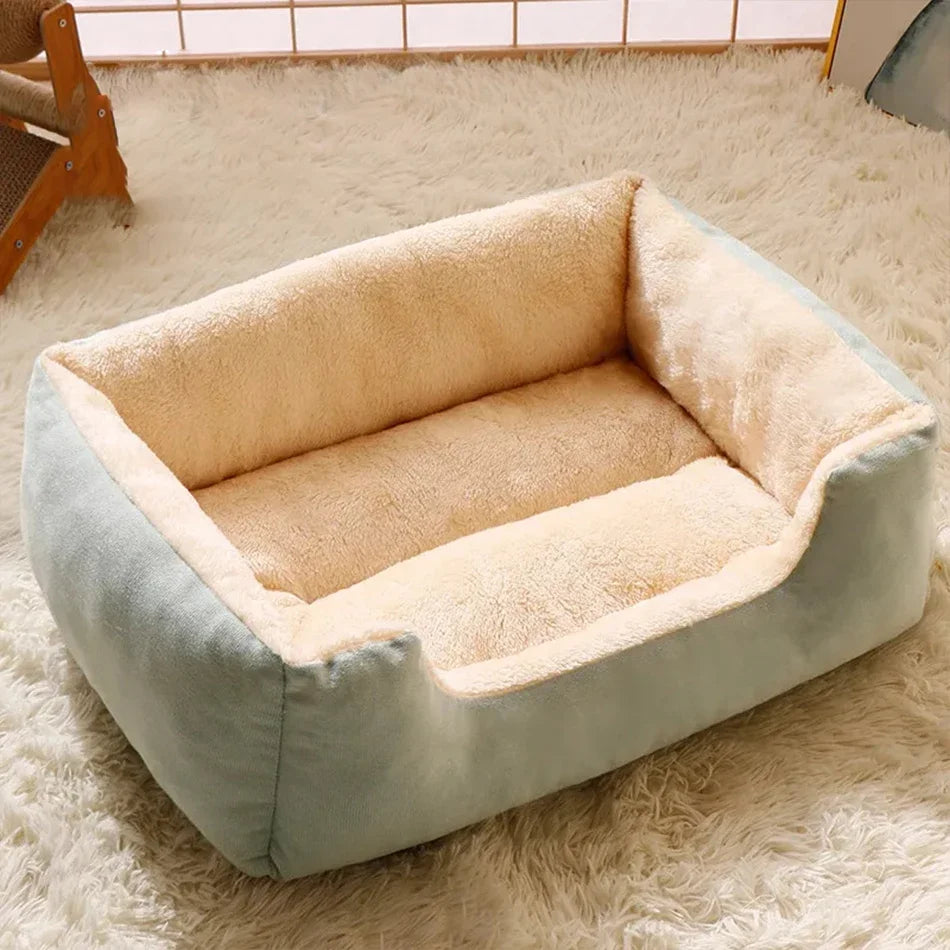 Soft Cat Pet Bed Cozy Cushion Basket House for Cats and Small Dogs