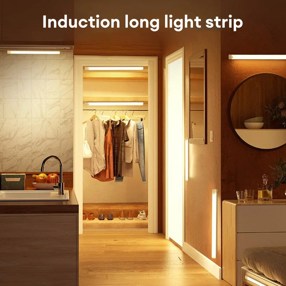 Wireless LED Motion Sensor Light Type C Rechargeable Cabinet Lamp