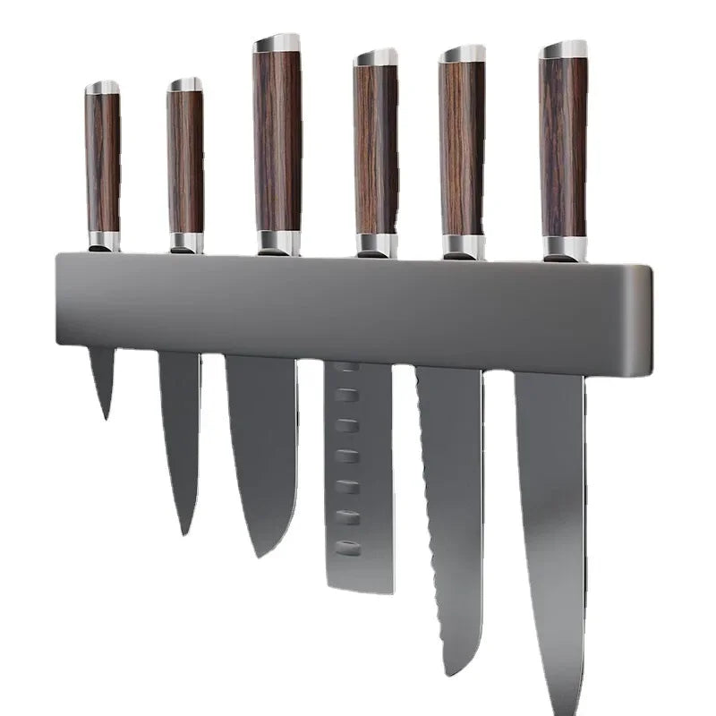 Wall Mounted Kitchen Knife Organizer Multifunctional Storage Rack