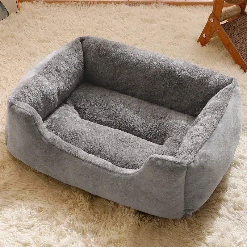 Soft Cat Pet Bed Cozy Cushion Basket House for Cats and Small Dogs