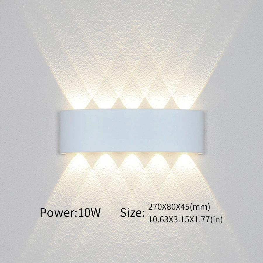 Modern LED Wall Light Up Down Lamp 2W to 10W Indoor Outdoor