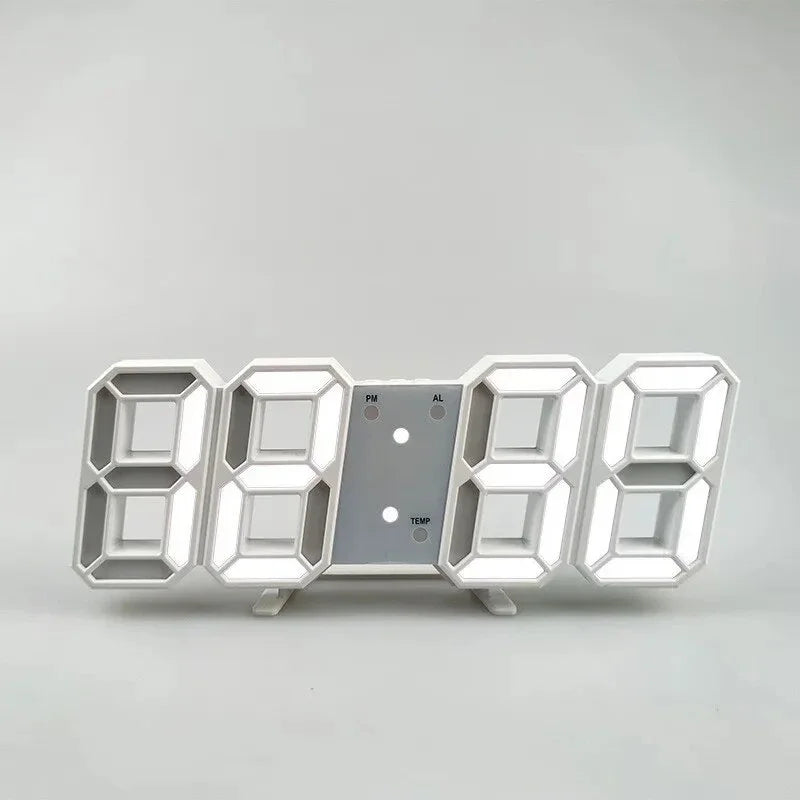 Modern LED Digital Clock Alarm Desk and Wall Home Decor