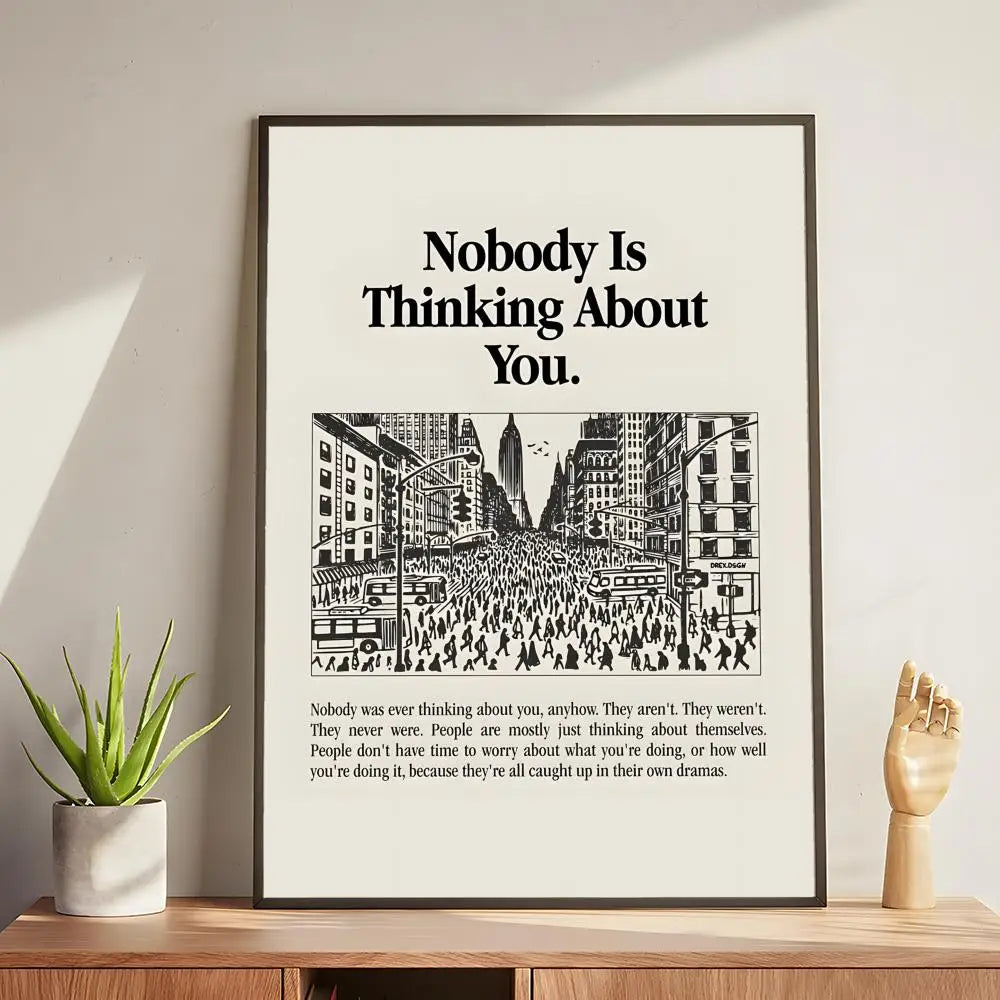 Inspirational Quotes Wall Art Poster Home Office Restaurant Decor