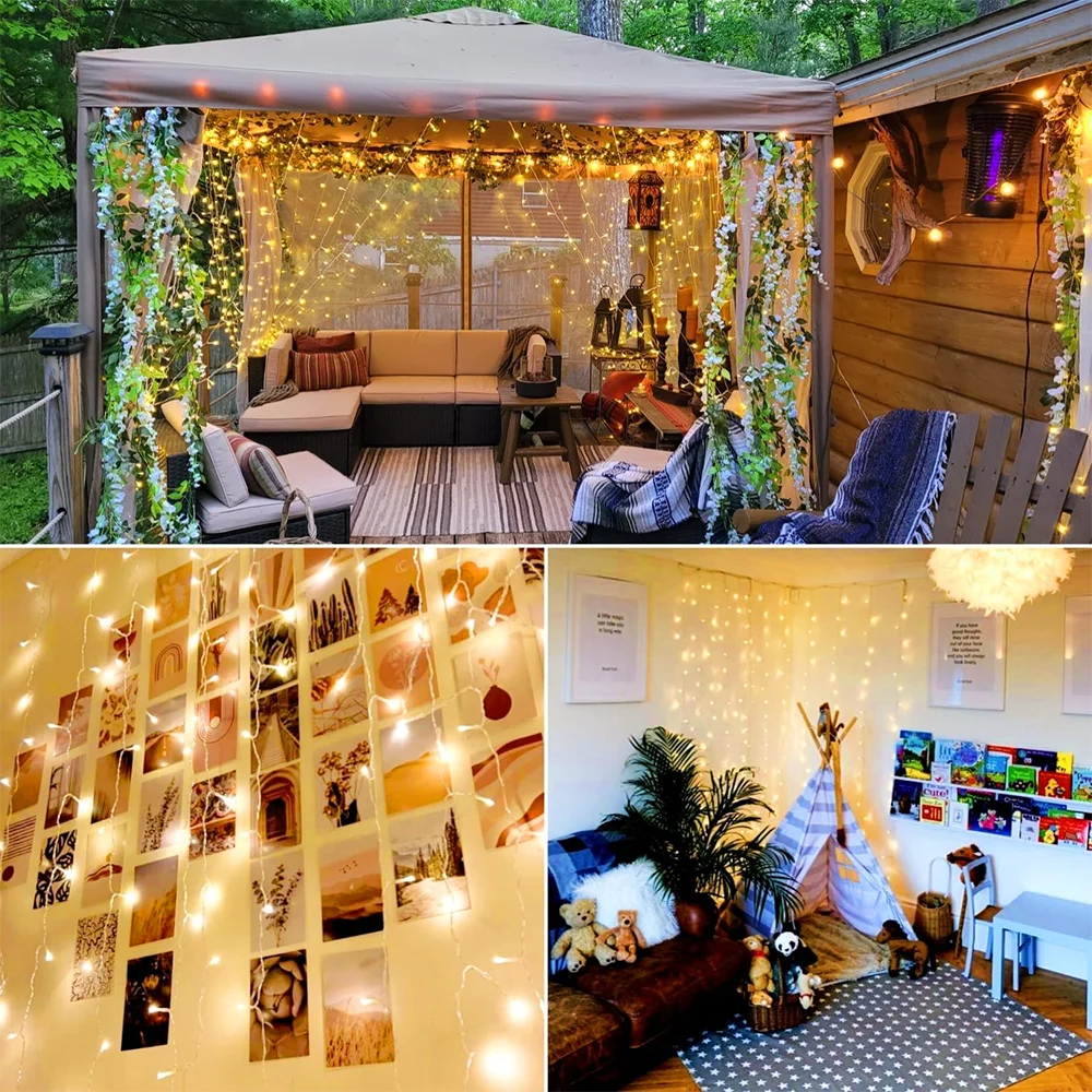 LED Curtain Fairy Lights 220V String Lights for Christmas Decor
