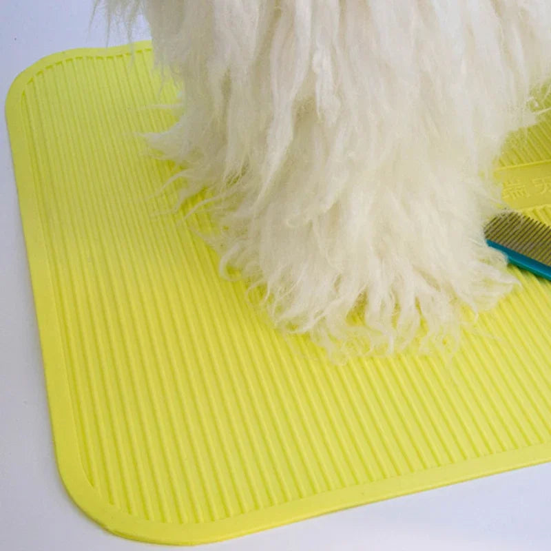 Pet Grooming Table Non Slip Silicone Mat Durable Cleaning Tool