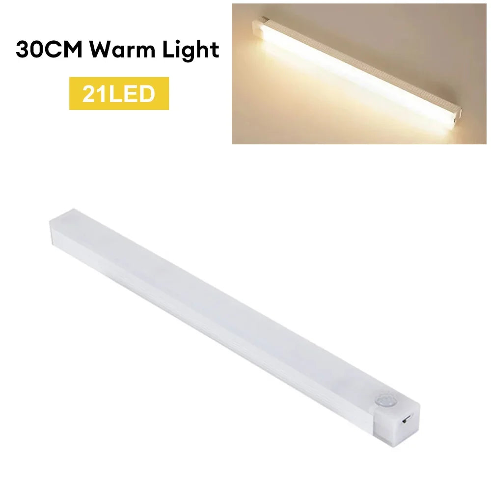 Wireless LED Motion Sensor Light Type C Rechargeable Cabinet Lamp