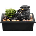 Tabletop Waterfall Fountain Relaxation Meditation Home Decor with Lights