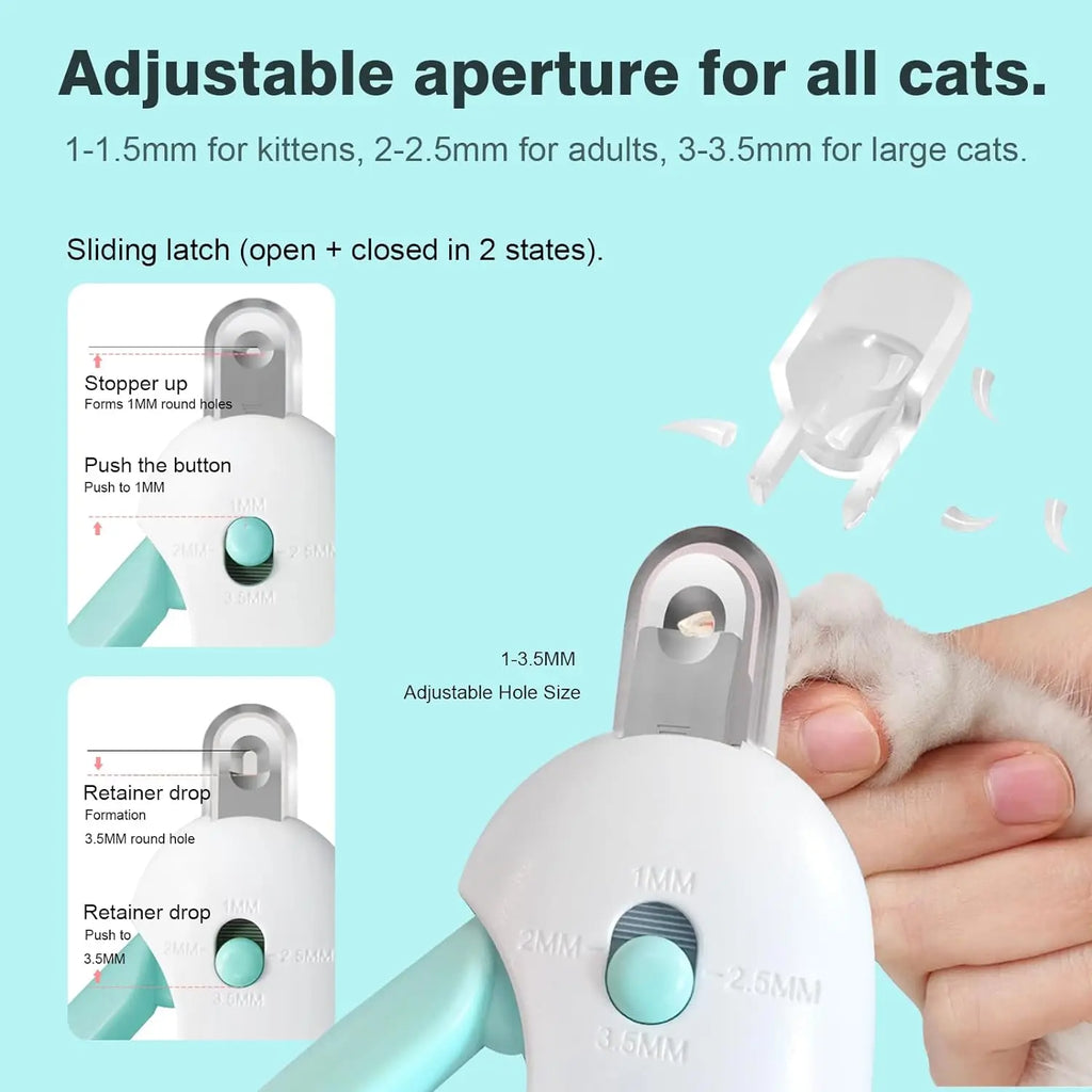 Professional Pet Nail Clippers Adjustable Dog Cat Nail Trimmer