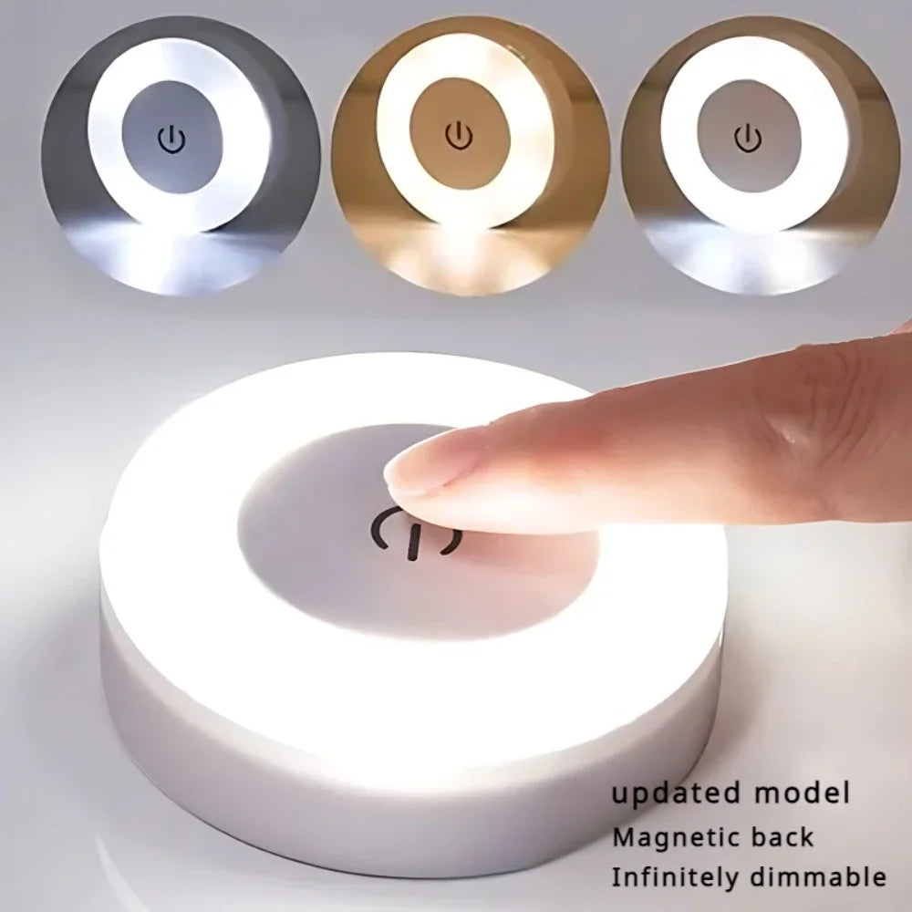 Portable USB Rechargeable LED Night Light for Bedroom and Living Room