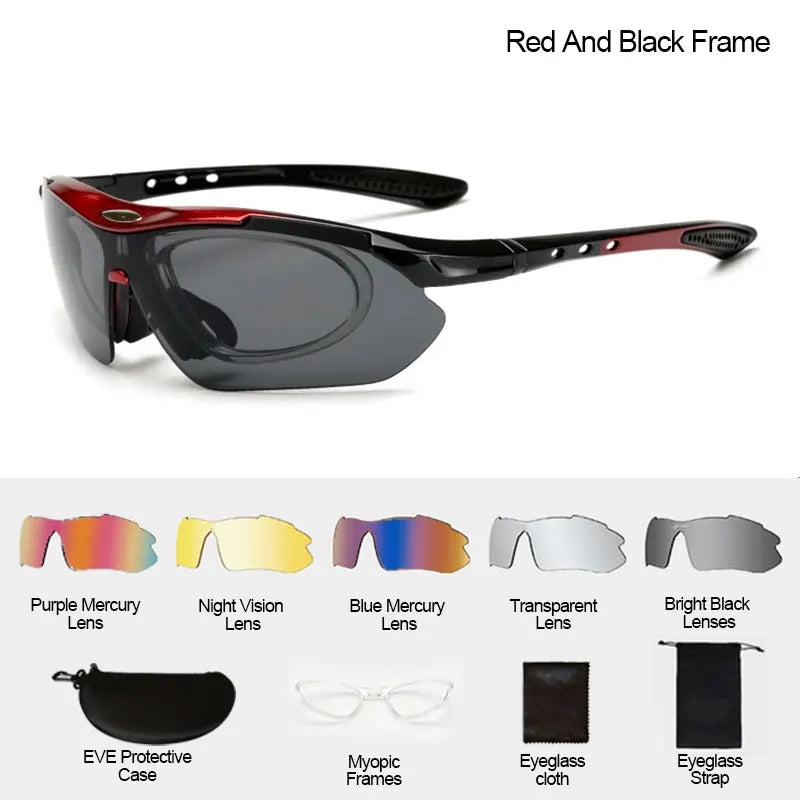 Sports Cycling Sunglasses UV Protection Bike Riding Glasses for Men Women