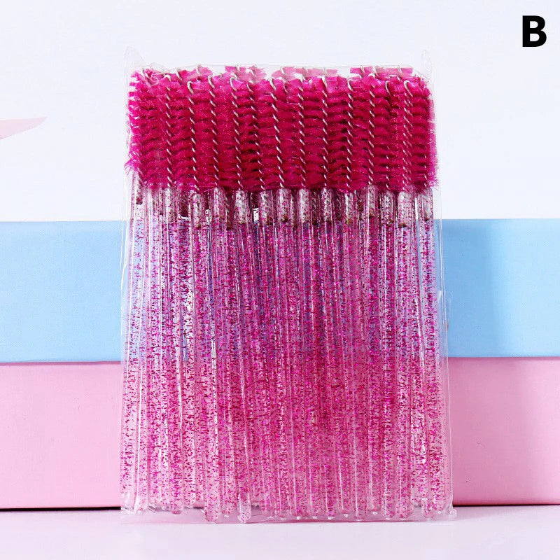 50pcs Disposable Eyelash Brushes Mascara Wand Applicator