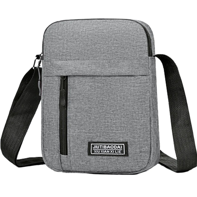 Mens Nylon Shoulder Crossbody Bag for School and Daily Use