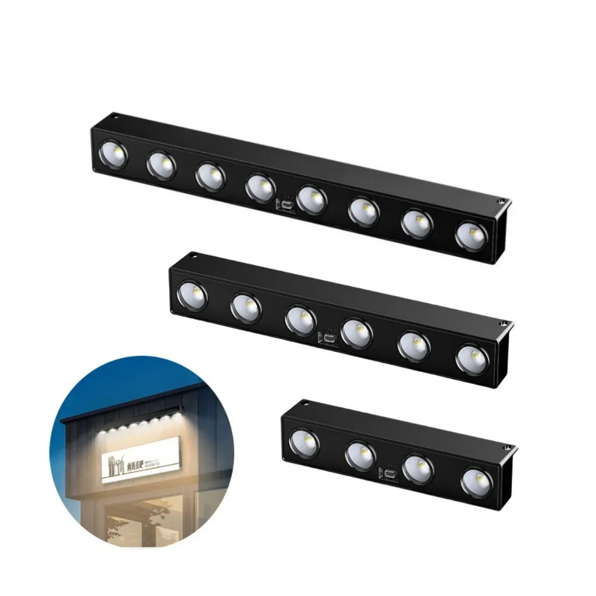 Solar LED Wall Light Outdoor Waterproof Garden Fence Lamp