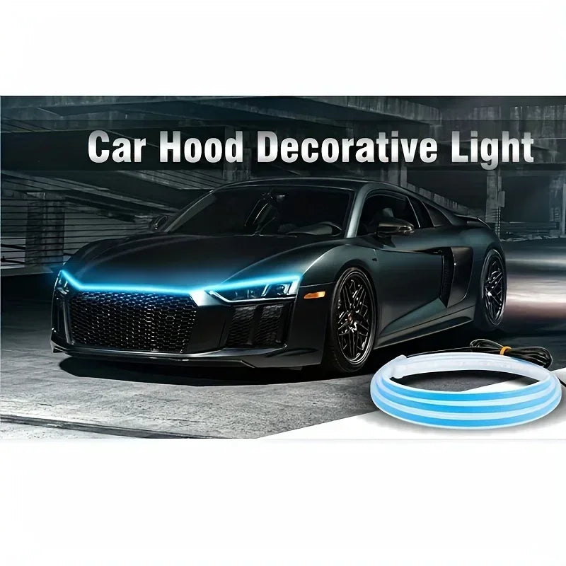 12V LED Daytime Running Light Car Hood Decorative Ambient DRL