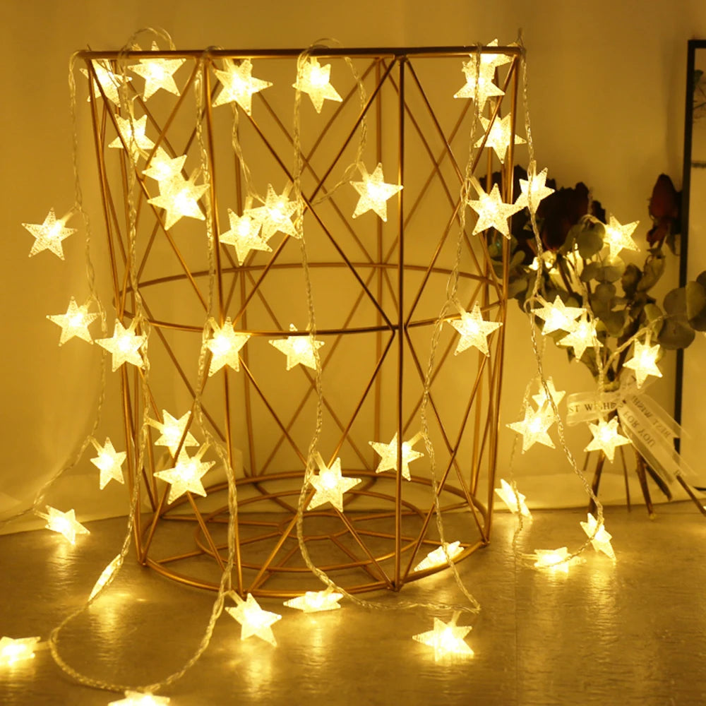 LED Star Fairy String Lights Outdoor Party Garden Christmas Decor