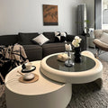 Modern Minimalist 2-in-1 Round Coffee Table