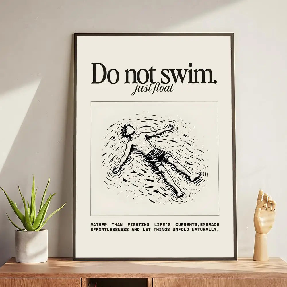 Inspirational Quotes Wall Art Poster Home Office Restaurant Decor