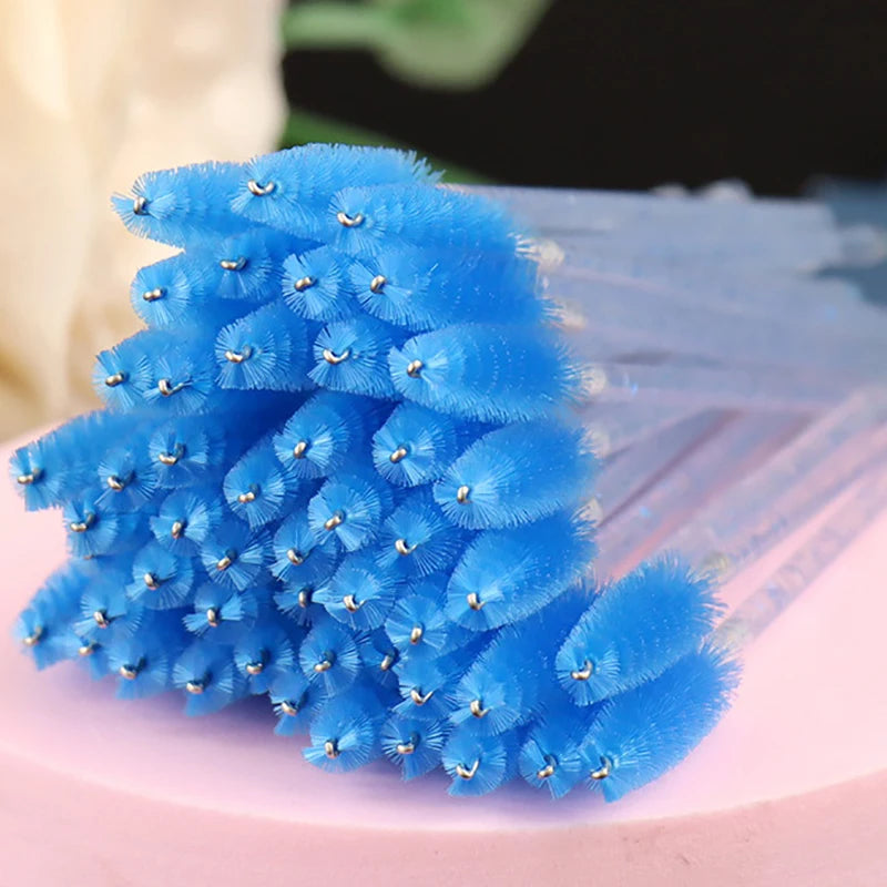 50pcs Disposable Eyelash Brushes Mascara Wand Applicator