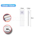 LED Motion Sensor Bar Light USB Rechargeable Cabinet Night Light