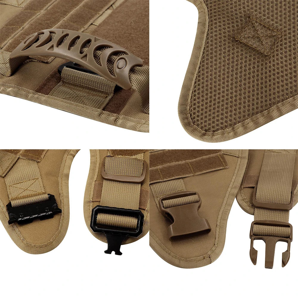 Tactical Military Dog Harness Training Vest for Large Dogs
