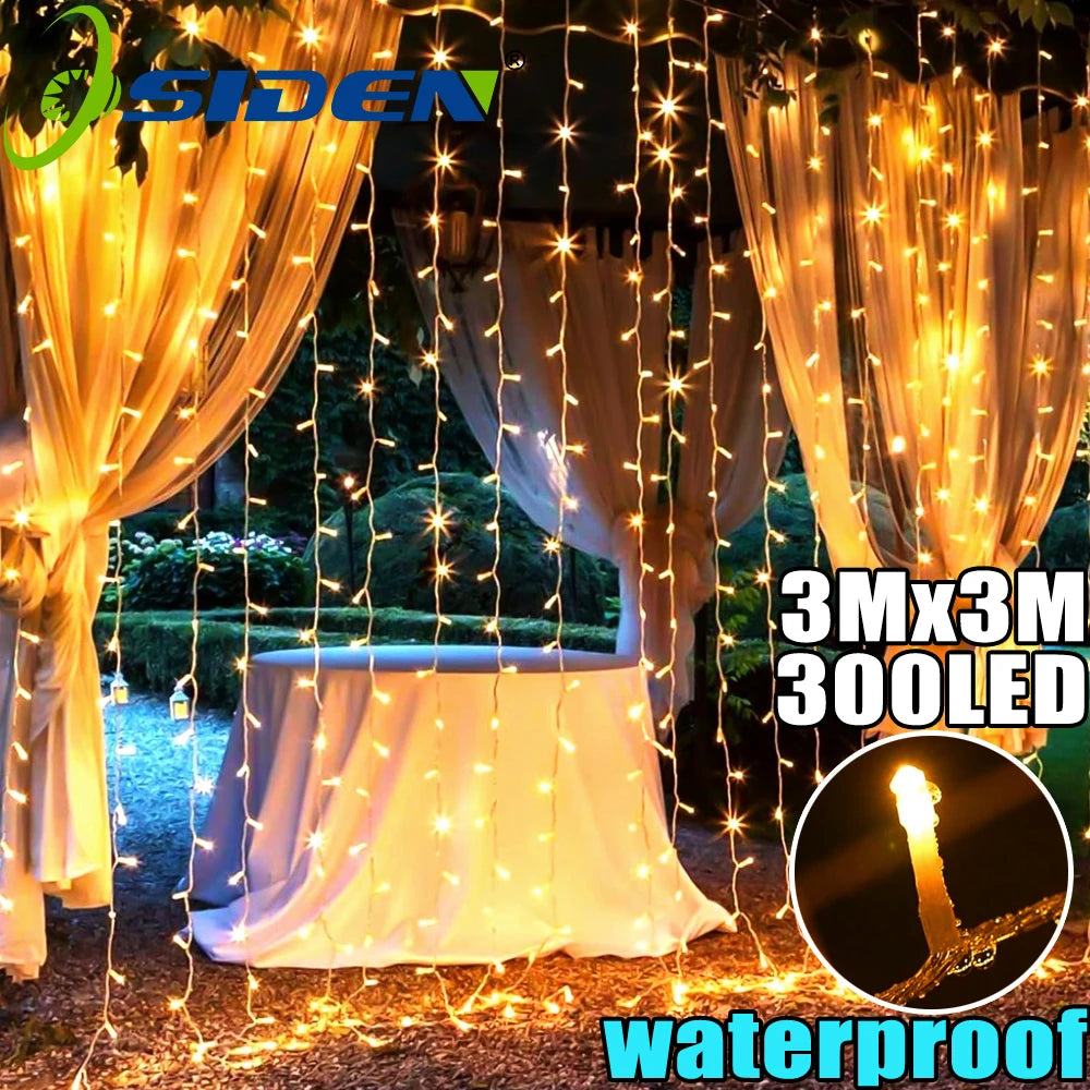 LED Curtain Fairy Lights 220V String Lights for Christmas Decor