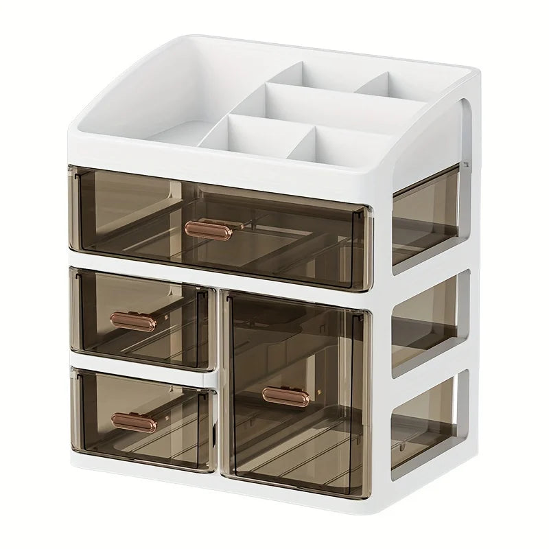 Large Capacity Dustproof Cosmetic Storage Box Drawer Organizers