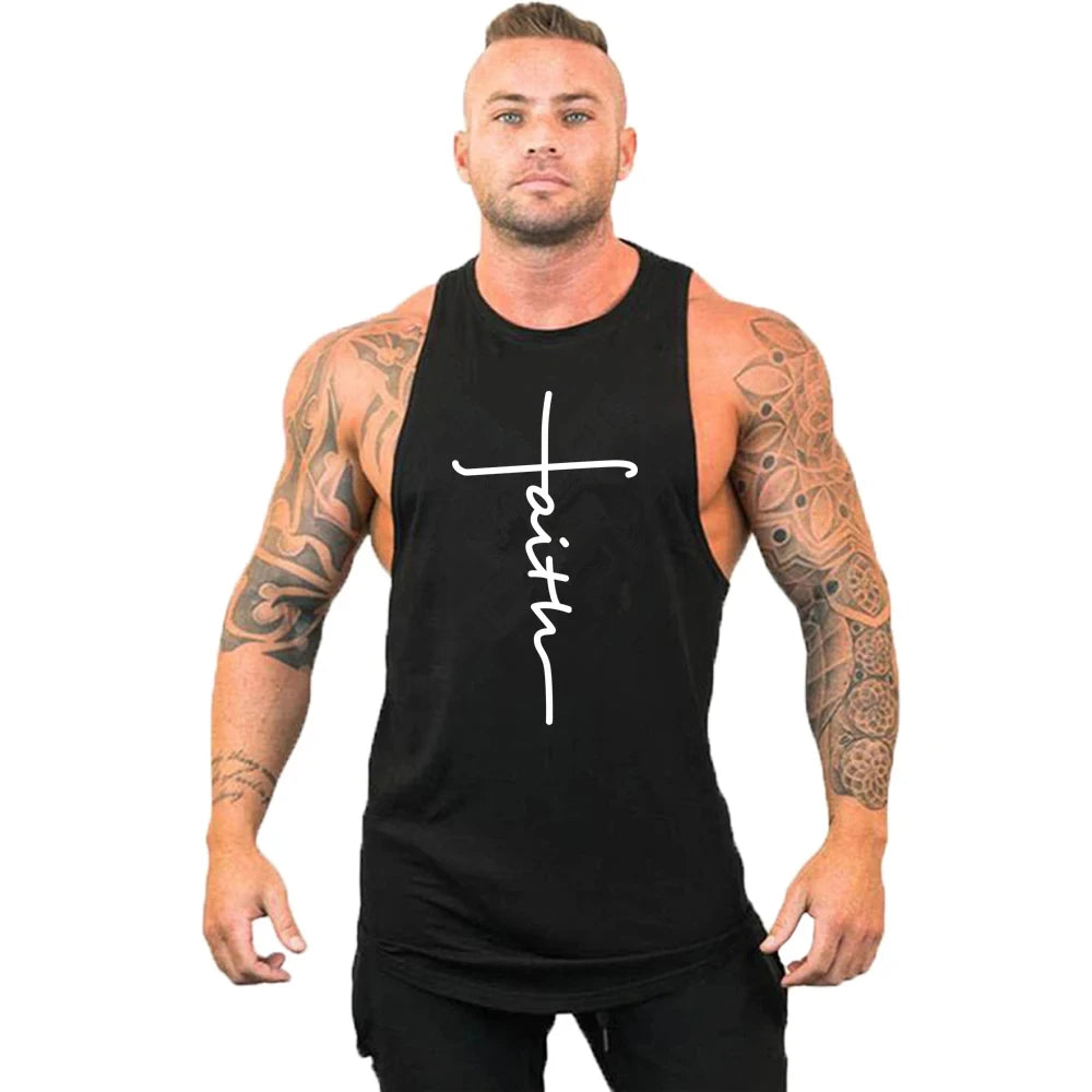 Mens Stringer Gym Tank Top Sleeveless Workout Fitness Shirt
