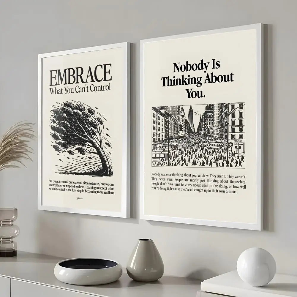 Inspirational Quotes Wall Art Poster Home Office Restaurant Decor