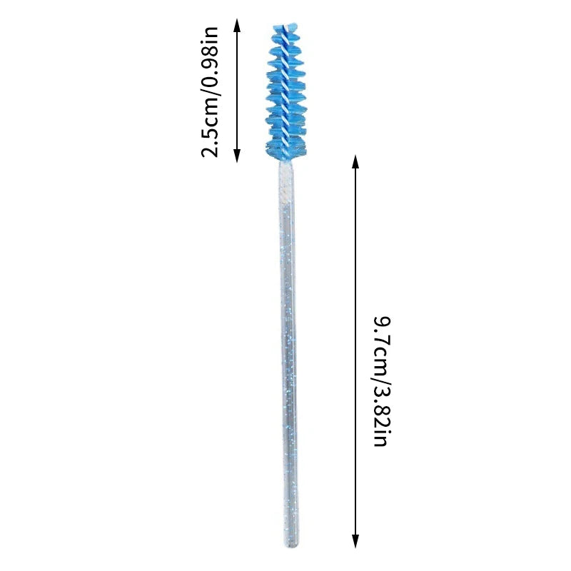 50pcs Disposable Eyelash Brushes Mascara Wand Applicator