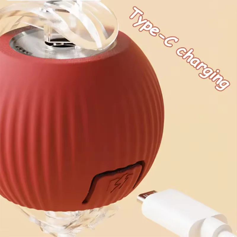 Automatic Teasing Cat Ball Interactive Self Play Cat Toy
