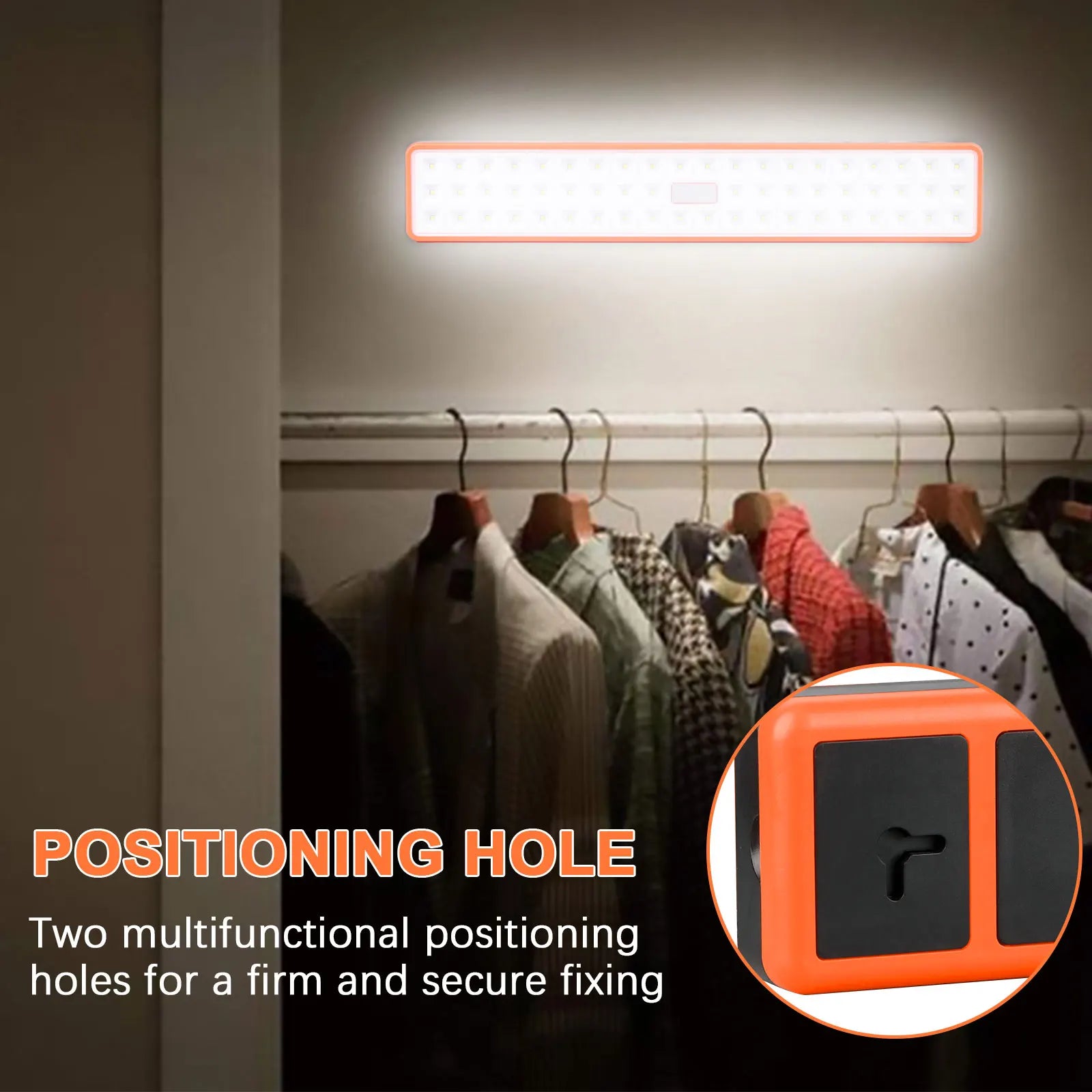 LED Rechargeable Emergency Light Portable Wall Mounted Induction Lamp