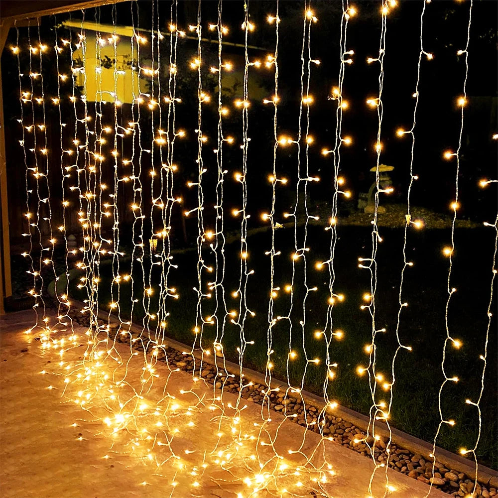 LED Curtain Fairy Lights 220V String Lights for Christmas Decor