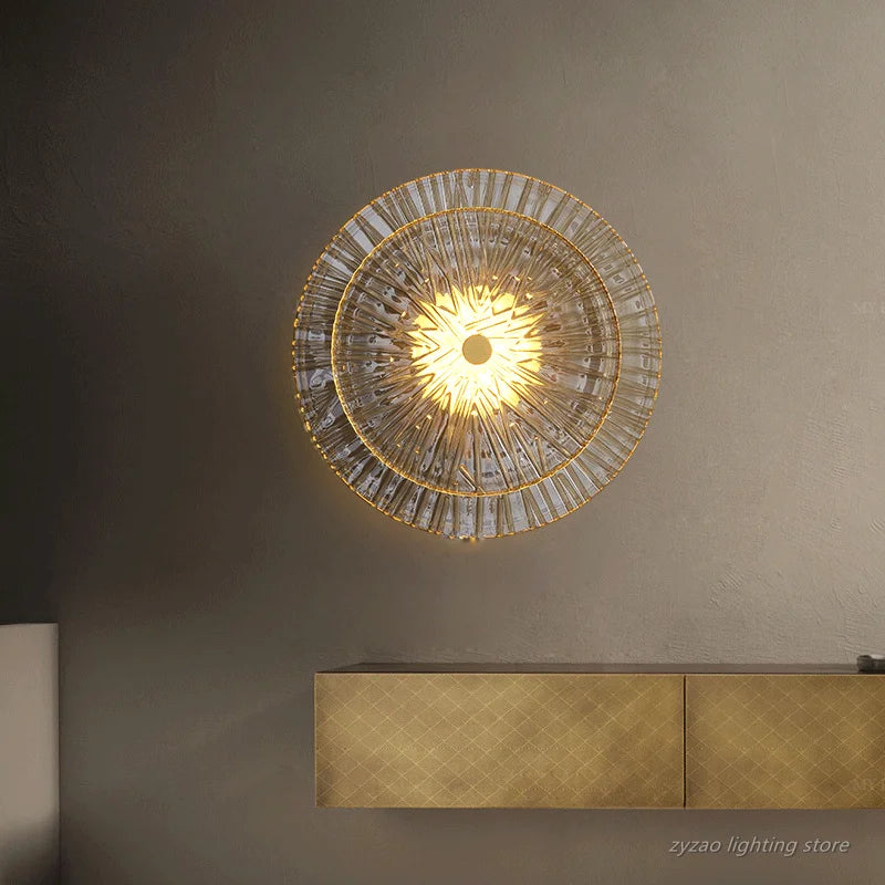 Post-Modern Luxury Glass Wall Sconce LED Lighting