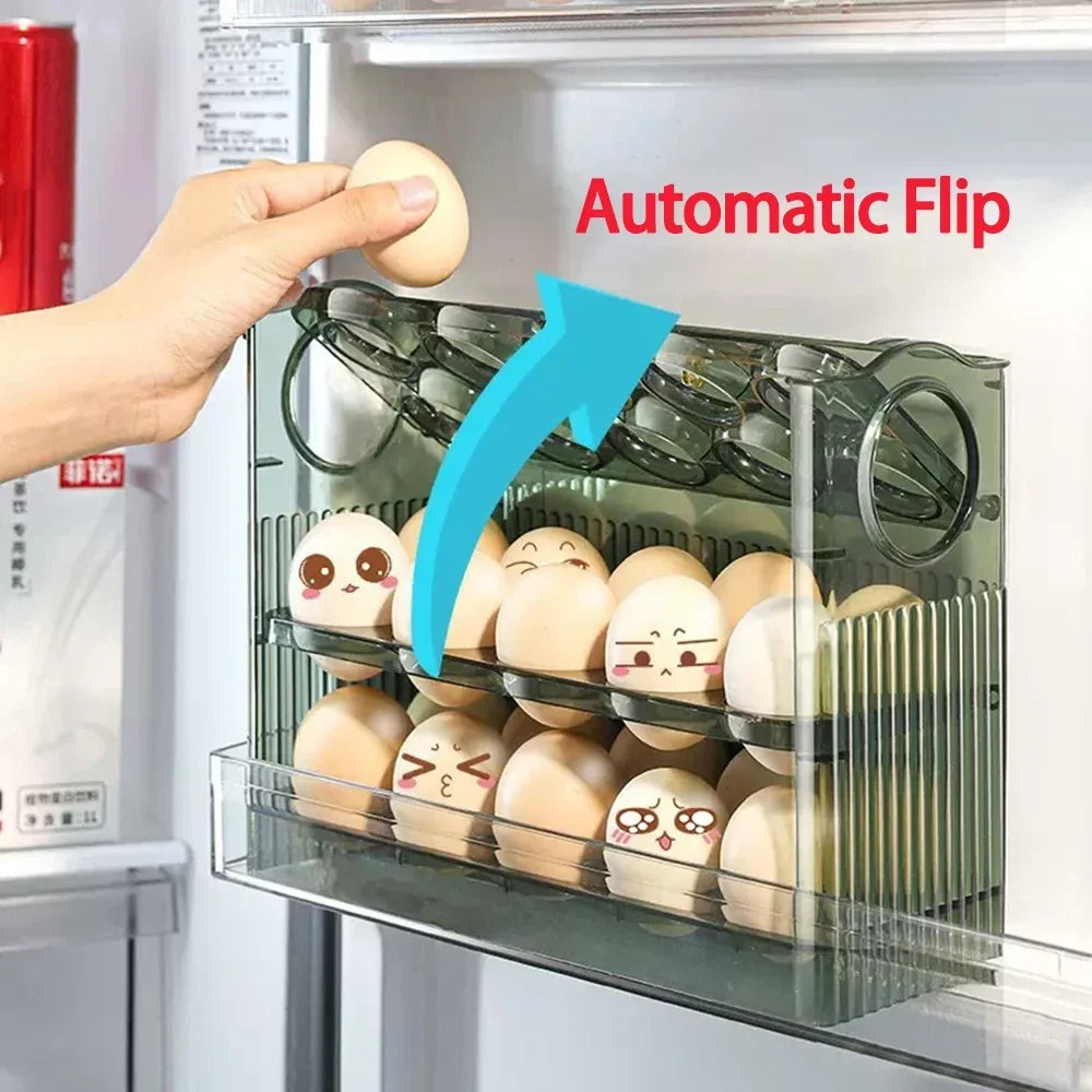 3 Tier Egg Organizer Refrigerator Egg Storage Container