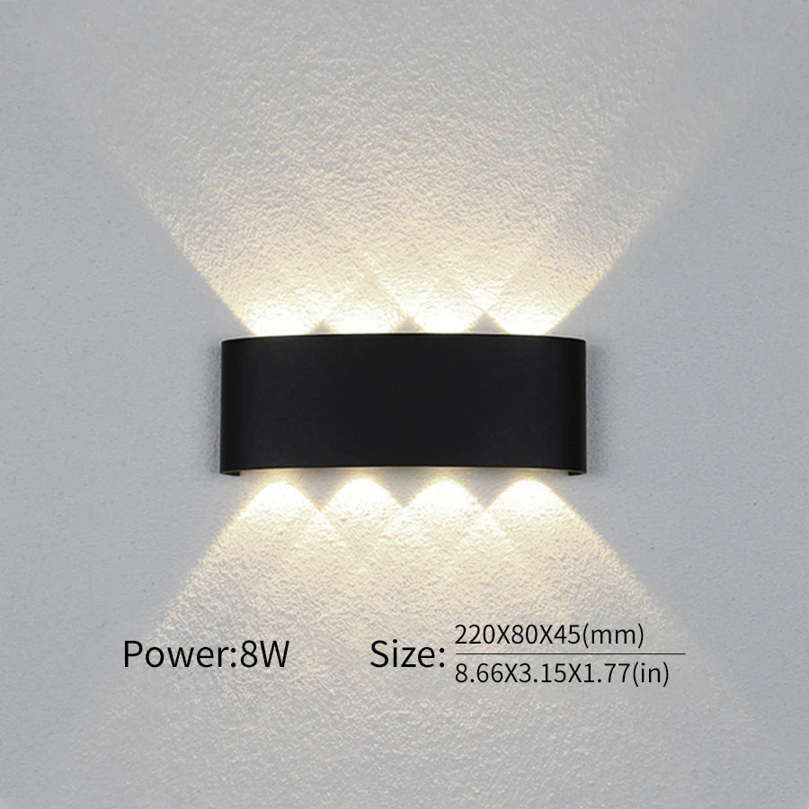 Modern LED Wall Light Up Down Lamp 2W to 10W Indoor Outdoor