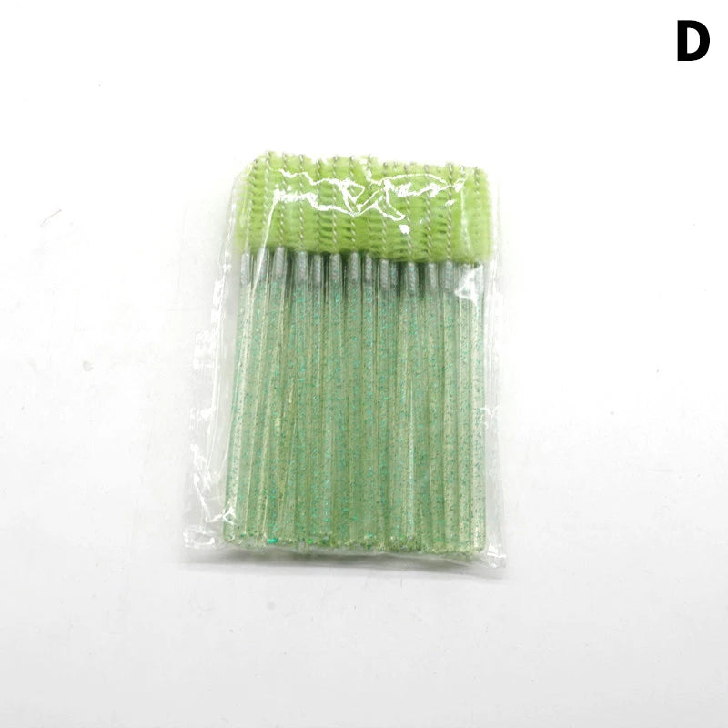 50pcs Disposable Eyelash Brushes Mascara Wand Applicator