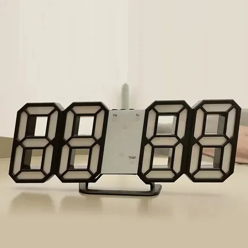 Modern LED Digital Clock Alarm Desk and Wall Home Decor