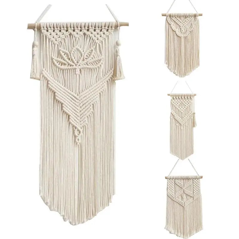 Bohemian Macrame Woven Wall Hanging Geometric Tapestry Home Decor