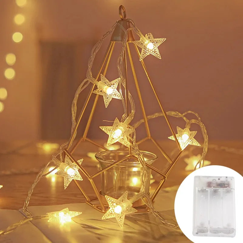 LED Star Fairy String Lights Outdoor Party Garden Christmas Decor